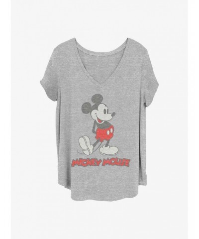 Disney Mickey Mouse Vintage Mickey Girls T-Shirt Plus Size $12.14 T-Shirts