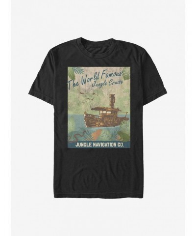 Disney Jungle Cruise Vintage Poster T-Shirt $11.71 T-Shirts