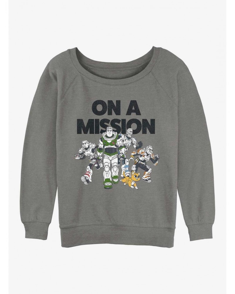 Disney Pixar Lightyear On A Mission Girls Slouchy Sweatshirt $12.18 Sweatshirts