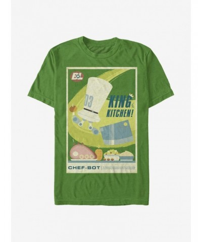 Disney Wall-E King Of The Kitchen Poster T-Shirt $11.47 T-Shirts