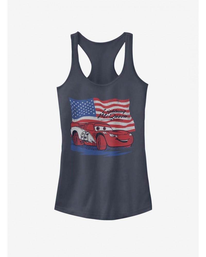 Disney Pixar Cars Lightning Flag Girls Tank $9.96 Tanks