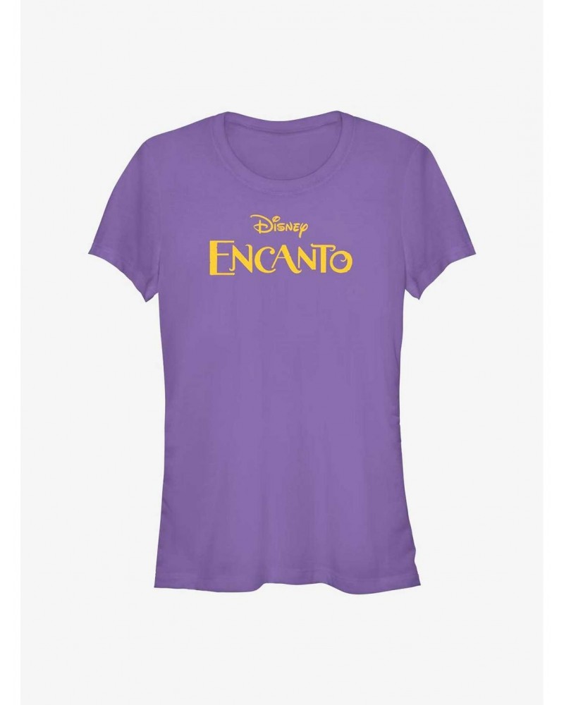 Disney Encanto Flat Logo Title Girls T-Shirt $8.47 T-Shirts