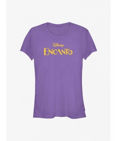 Disney Encanto Flat Logo Title Girls T-Shirt $8.47 T-Shirts