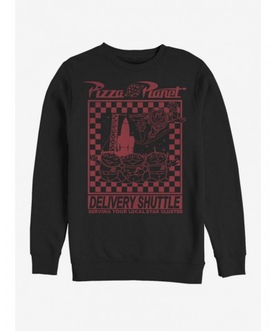 Disney Pixar Toy Story Pizza Planet Delivery Crew Sweatshirt $15.50 Sweatshirts