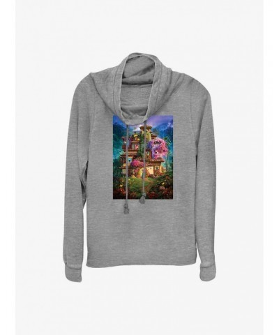 Disney Encanto Madrigal House Poster Girls Cowl Neck Long-Sleeve Top $21.55 Tops