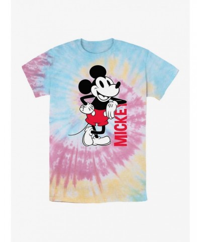 Disney Mickey Mouse Mickey Leaning Tie Dye T-Shirt $10.10 T-Shirts