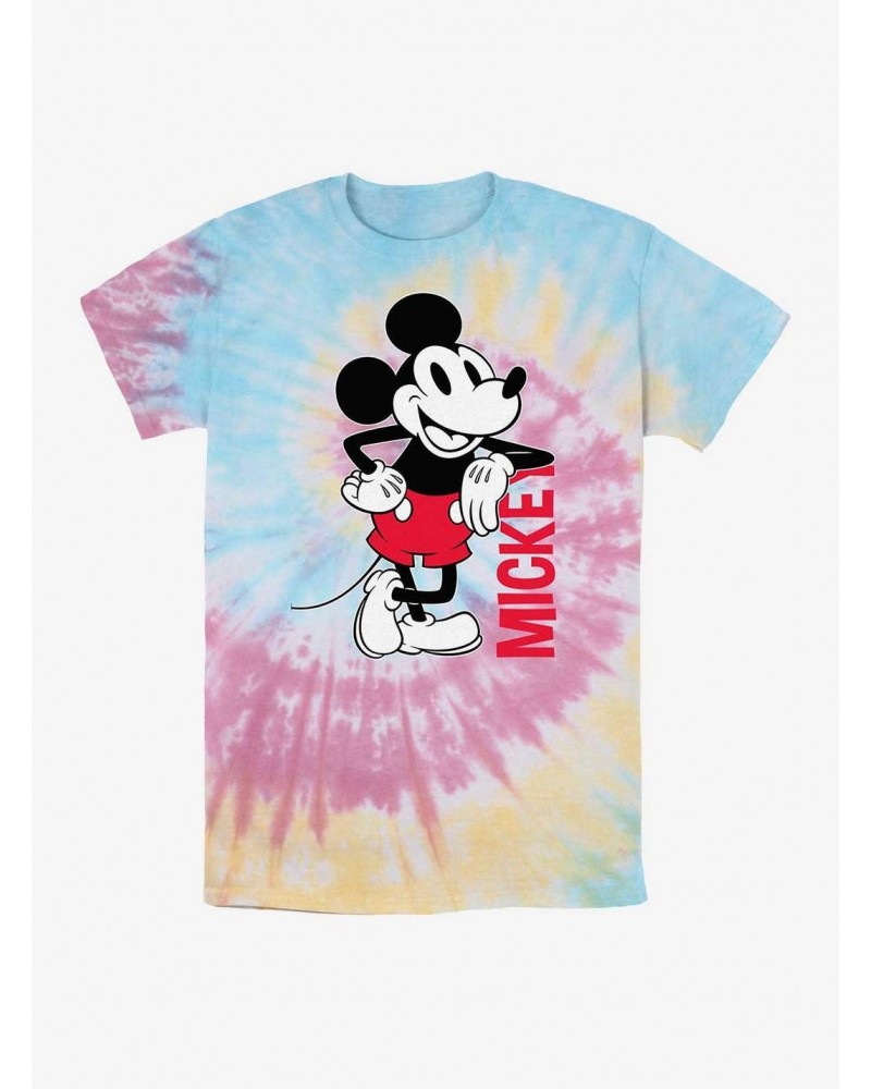 Disney Mickey Mouse Mickey Leaning Tie Dye T-Shirt $10.10 T-Shirts