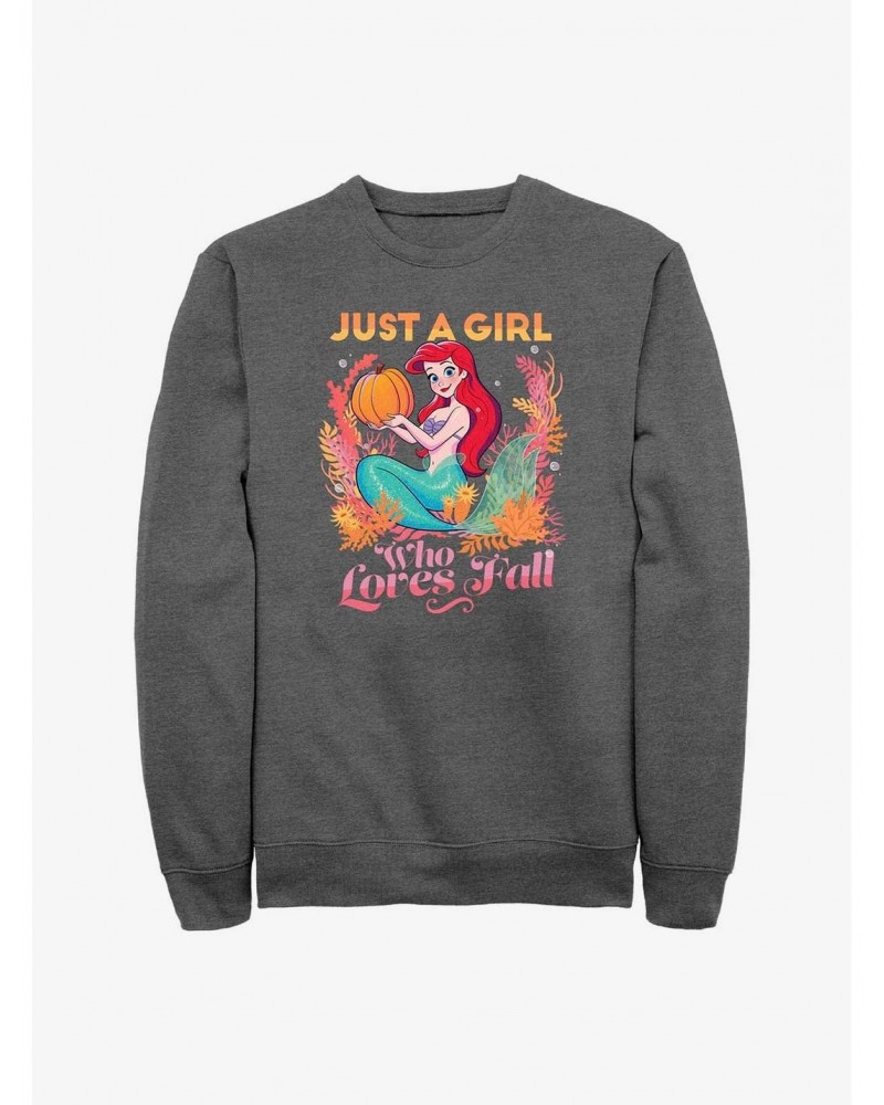 Disney The Little Mermaid Pumpkin Ariel Sweatshirt $14.39 Sweatshirts