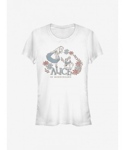 Disney Alice In Wonderland Alice And Rabbit Girls T-Shirt $7.72 T-Shirts