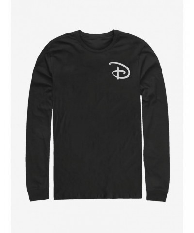 Disney Classic Disney D Logo Pocket Long-Sleeve T-Shirt $11.19 T-Shirts