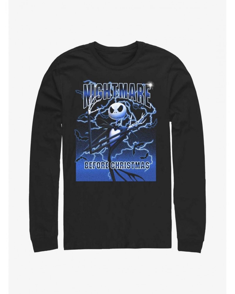 Disney The Nightmare Before Christmas Electric Jack Long-Sleeve T-Shirt $13.49 T-Shirts