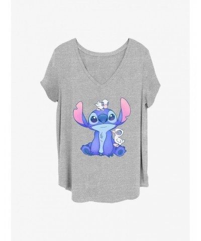 Disney Lilo & Stitch Cute Ducks Girls T-Shirt Plus Size $9.83 T-Shirts