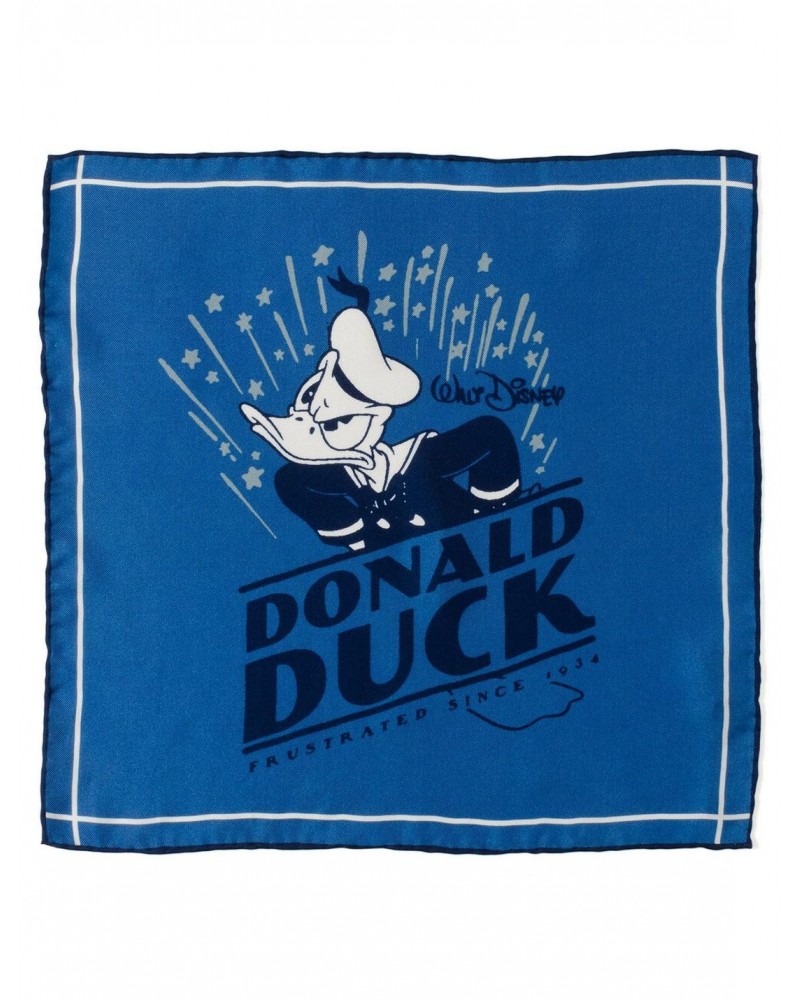 Disney100 Classic Donald Duck Blue Pocket Square $14.66 Squares