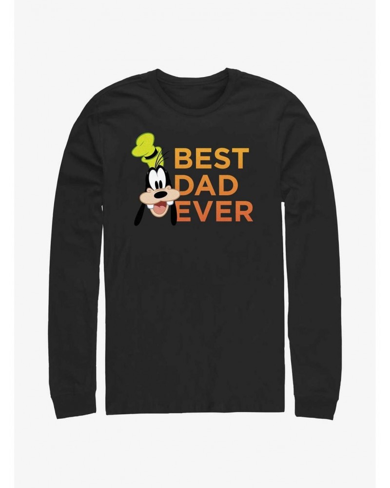 Disney Mickey Mouse Goofy Best Dad Ever Long Sleeve T-Shirt $14.81 T-Shirts