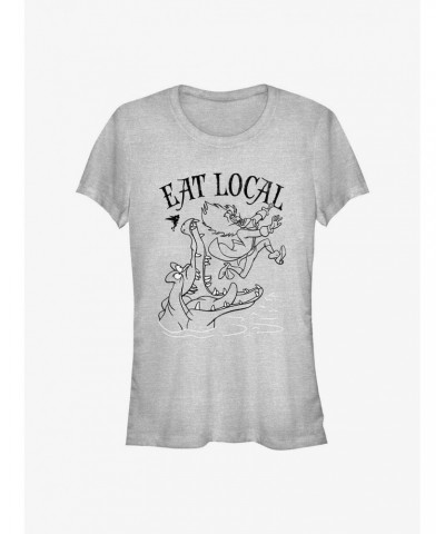 Disney Peter Pan Captain Hook Eat Local Girls T-Shirt $8.72 T-Shirts