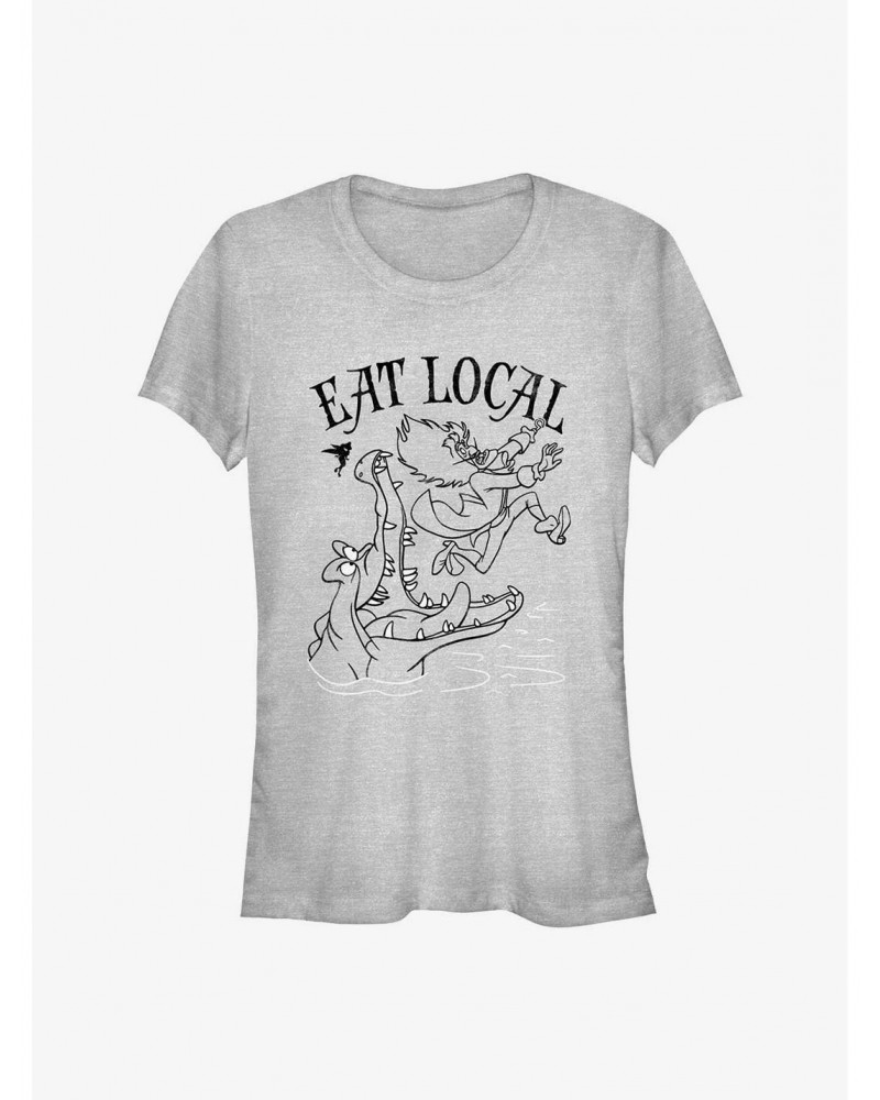 Disney Peter Pan Captain Hook Eat Local Girls T-Shirt $8.72 T-Shirts