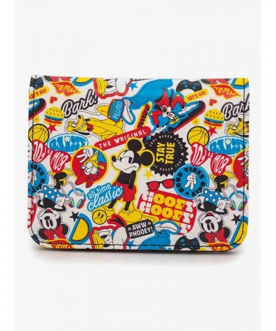 Disney The Sensational Six Collage Vegan Leather Foldover Wallet $8.16 Wallets