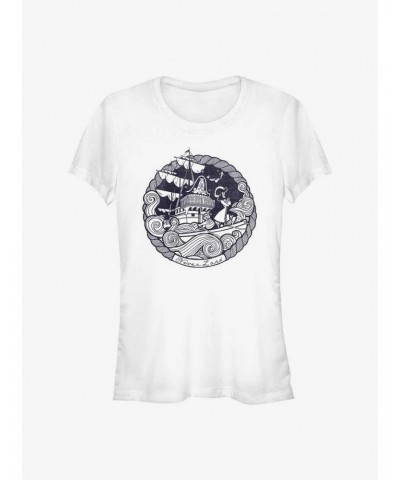 Disney Peter Pan Rough Seas Girls T-Shirt $11.95 T-Shirts