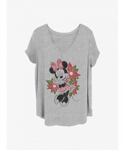 Disney Minnie Mouse Christmas Minnie Girls T-Shirt Plus Size $12.43 T-Shirts