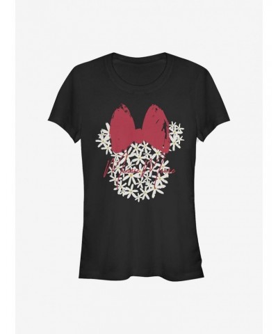 Disney Minnie Mouse Floral Minnie Girls T-Shirt $11.45 T-Shirts