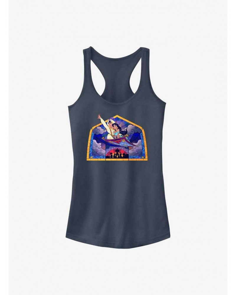 Disney Aladdin Glass Carpet Girls Tank $9.46 Tanks