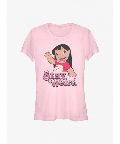 Disney Lilo & Stitch Stay Weird Lilo Girls T-Shirt $9.46 T-Shirts