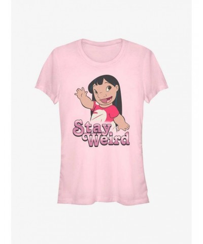 Disney Lilo & Stitch Stay Weird Lilo Girls T-Shirt $9.46 T-Shirts