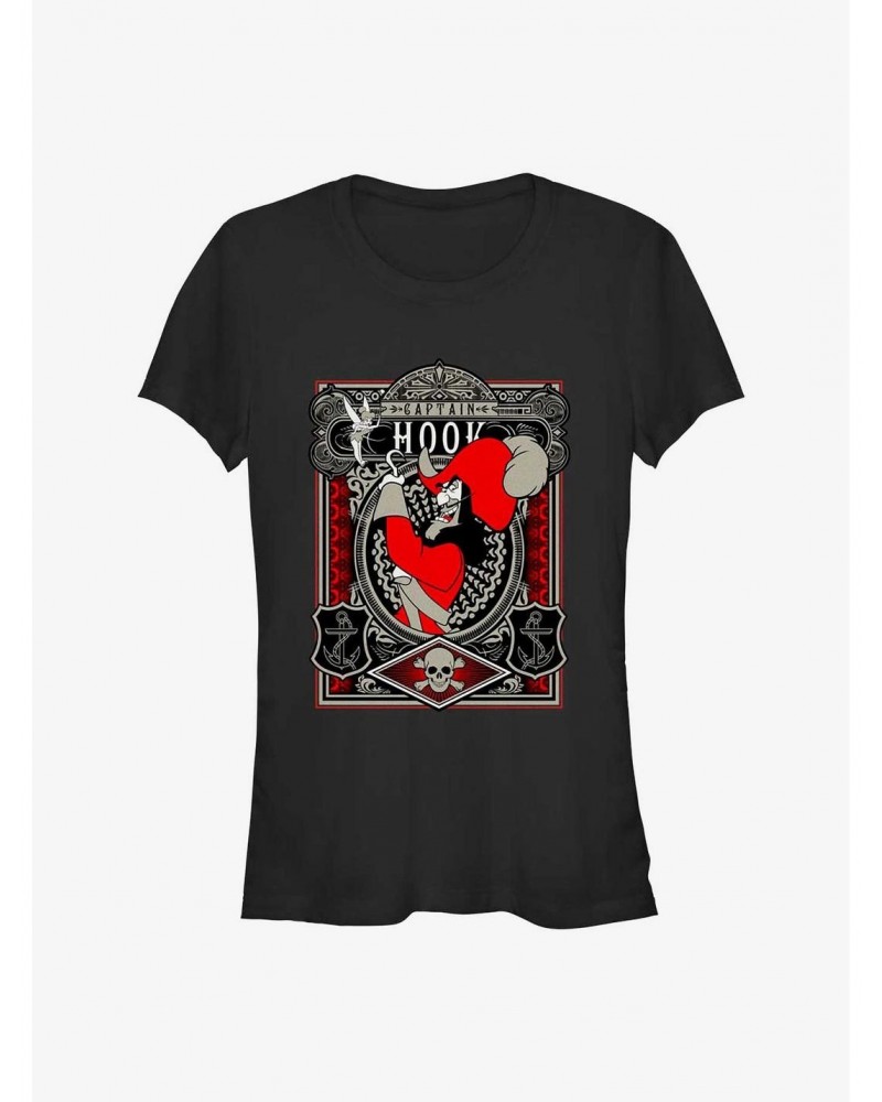 Disney Peter Pan Captain Hook Poster Girls T-Shirt $11.95 T-Shirts