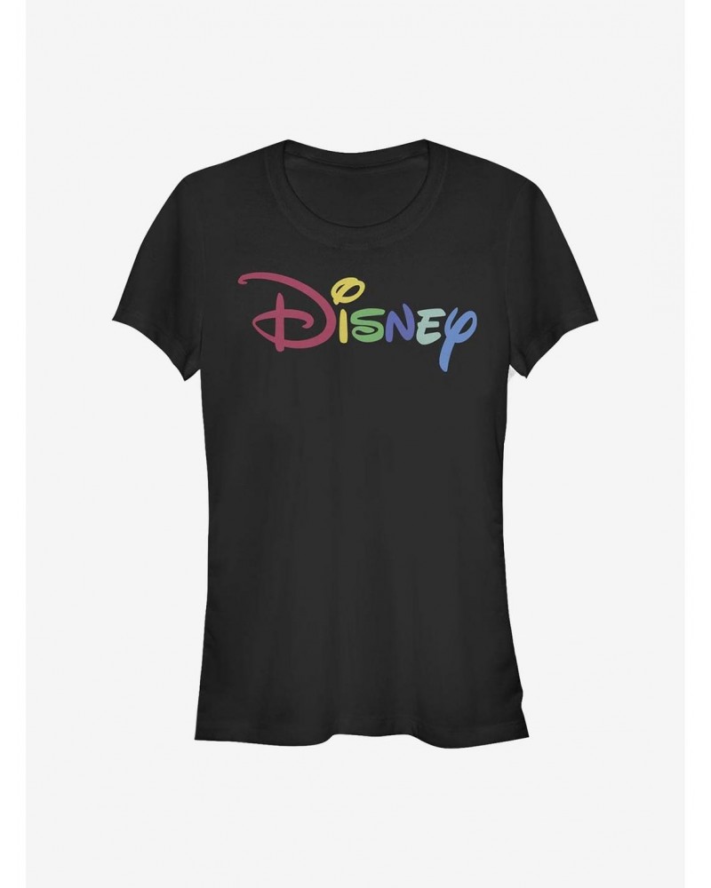 Disney Classic Multicolor Disney Logo Girls T-Shirt $8.72 T-Shirts