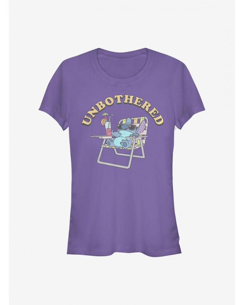 Disney Lilo & Stitch Unbothered Girls T-Shirt $10.46 T-Shirts