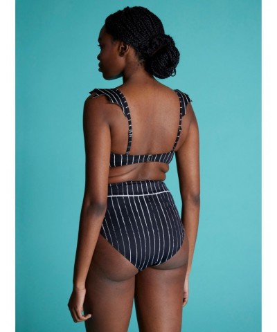 The Nightmare Before Christmas Jack Pinstripe Swim Top $15.50 Tops