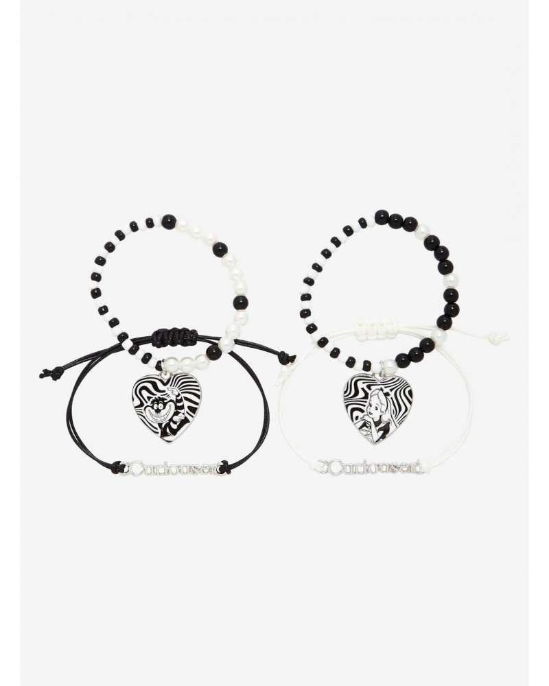 Disney Alice In Wonderland Curiouser Heart Best Friend Bracelet Set $3.93 Bracelet Set