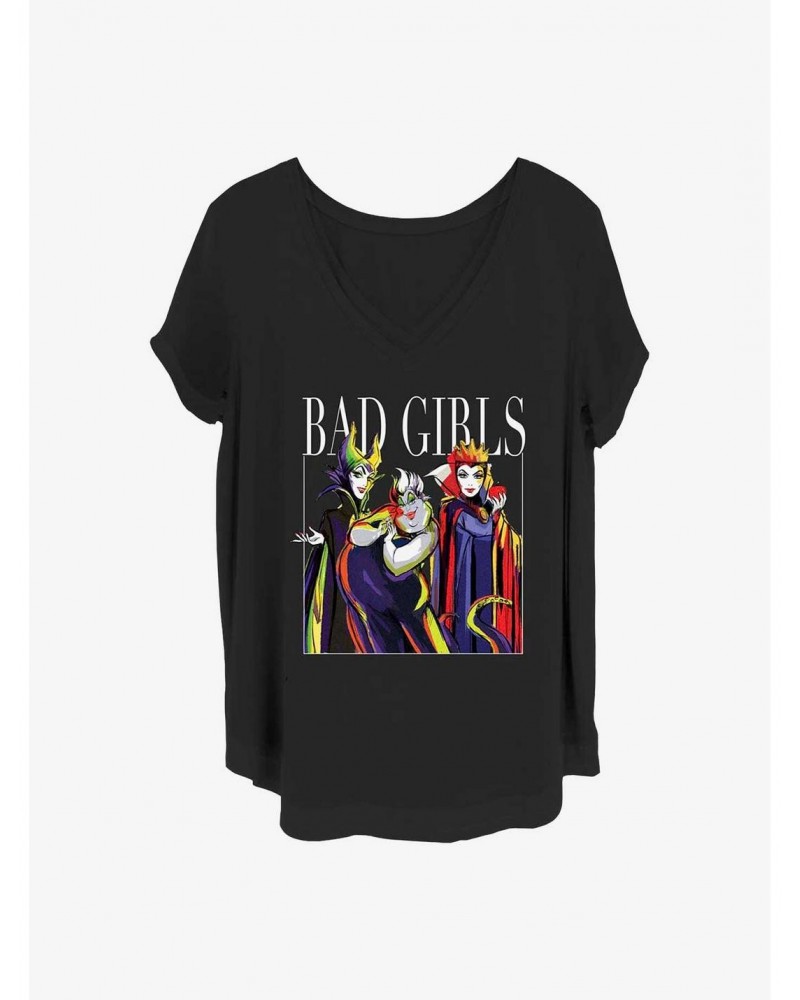 Disney Villains Bad Girls Pose Girls T-Shirt Plus Size $13.29 T-Shirts