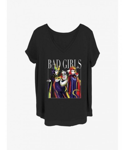 Disney Villains Bad Girls Pose Girls T-Shirt Plus Size $13.29 T-Shirts