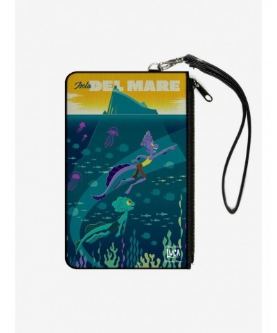 Luca Isola del Mar Luca and Alberto Sea Monsters Canvas Clutch Wallet $9.82 Wallets