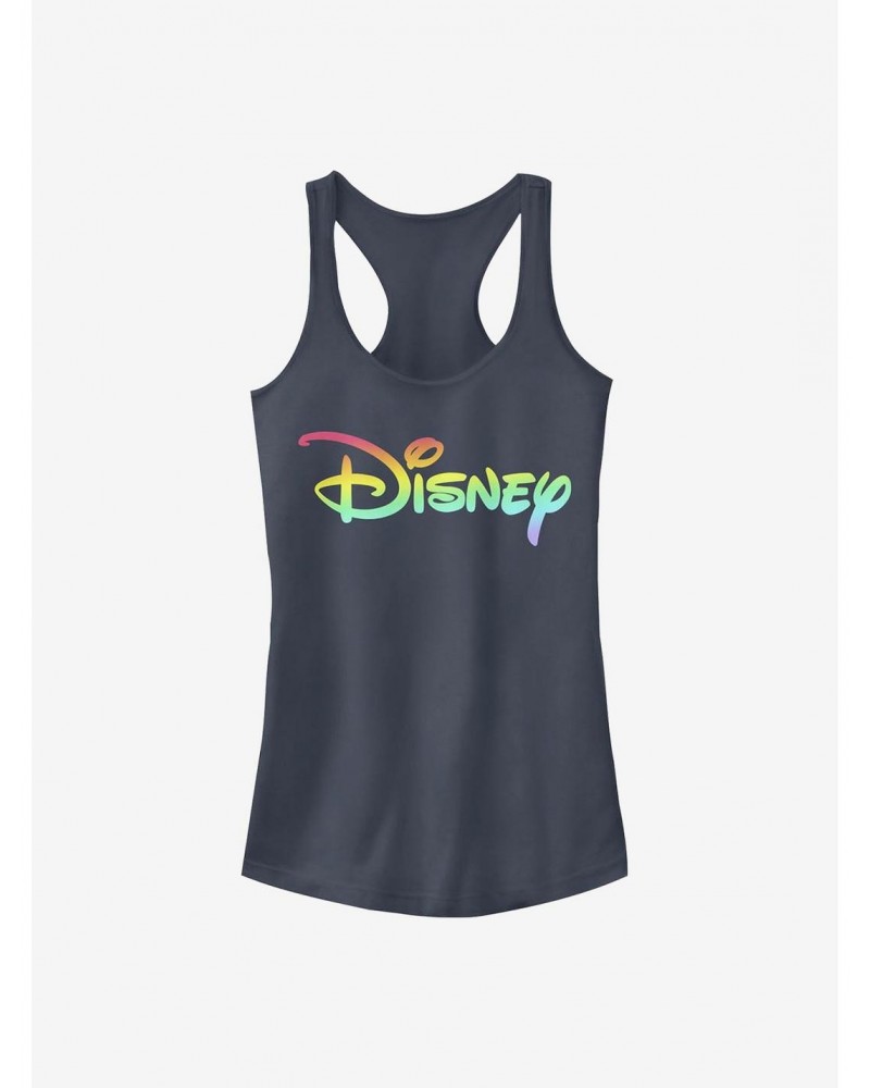 Disney Classic Rainbow Fill Logo Girls Tank $8.96 Tanks