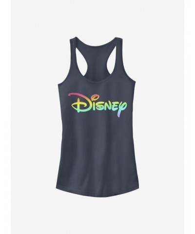 Disney Classic Rainbow Fill Logo Girls Tank $8.96 Tanks