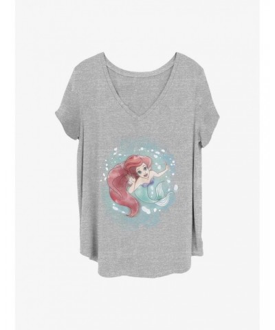 Disney The Little Mermaid Sea Colors Girls T-Shirt Plus Size $8.67 T-Shirts