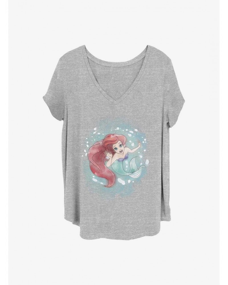 Disney The Little Mermaid Sea Colors Girls T-Shirt Plus Size $8.67 T-Shirts