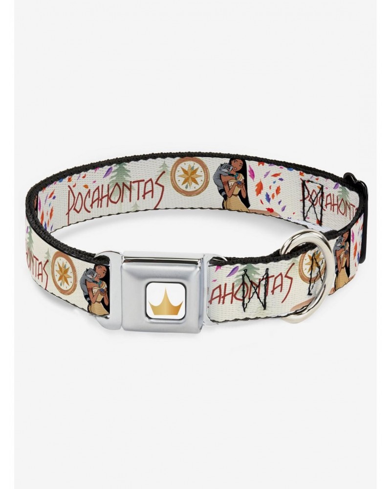 Disney Pocahontas Pocahontas And Meeko Compass Seatbelt Dog Collar $10.99 Pet Collars