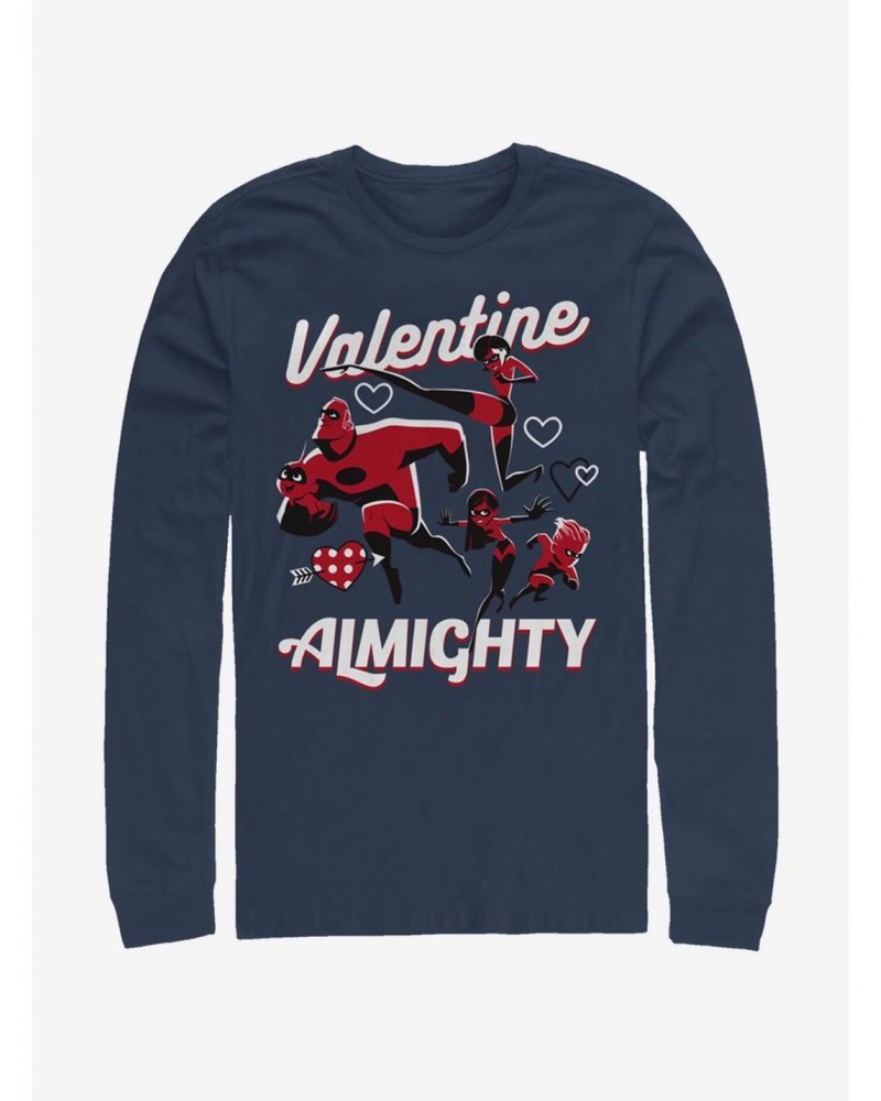 Disney Pixar The Incredibles Valentine Almighty Long-Sleeve T-Shirt $11.84 T-Shirts