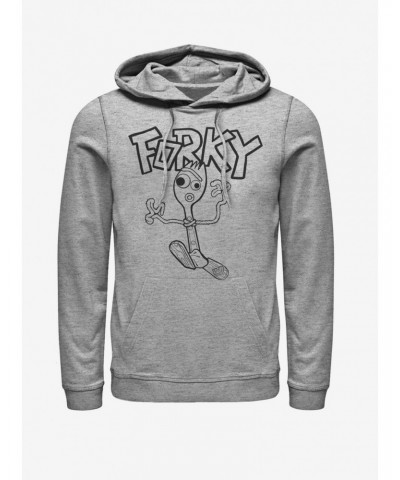 Disney Pixar Toy Story 4 Doodle Fork Heathered Hoodie $22.00 Hoodies