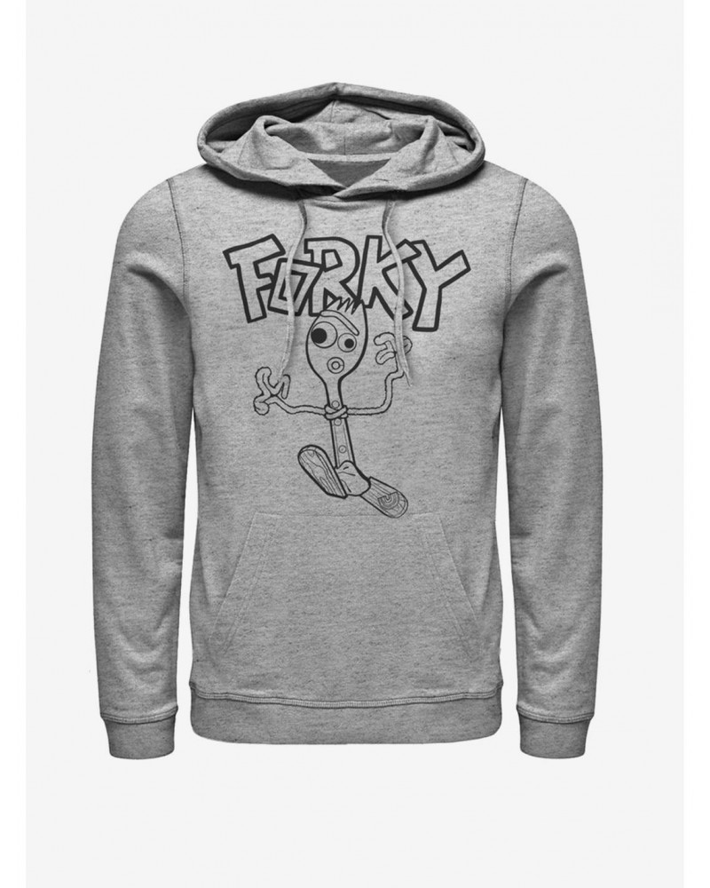 Disney Pixar Toy Story 4 Doodle Fork Heathered Hoodie $22.00 Hoodies